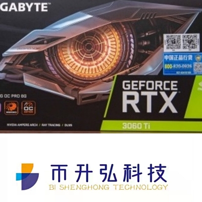 GIGABYTE 8GB Ti Bergbau-Rig Grafikkartes RTX 3060 OC 8 Pin 1750MHz