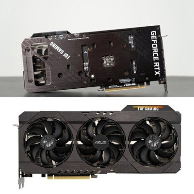 Schwarzes 290W ASUS TUF GeForce RTX 3060TI OC 8GB 8pin 1665-1695MHz