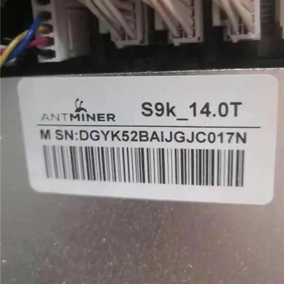 Währungs-Bergwerksmaschine 1148W Asic Bitmain Antminer S9K 14T aus zweiter Hand Digital